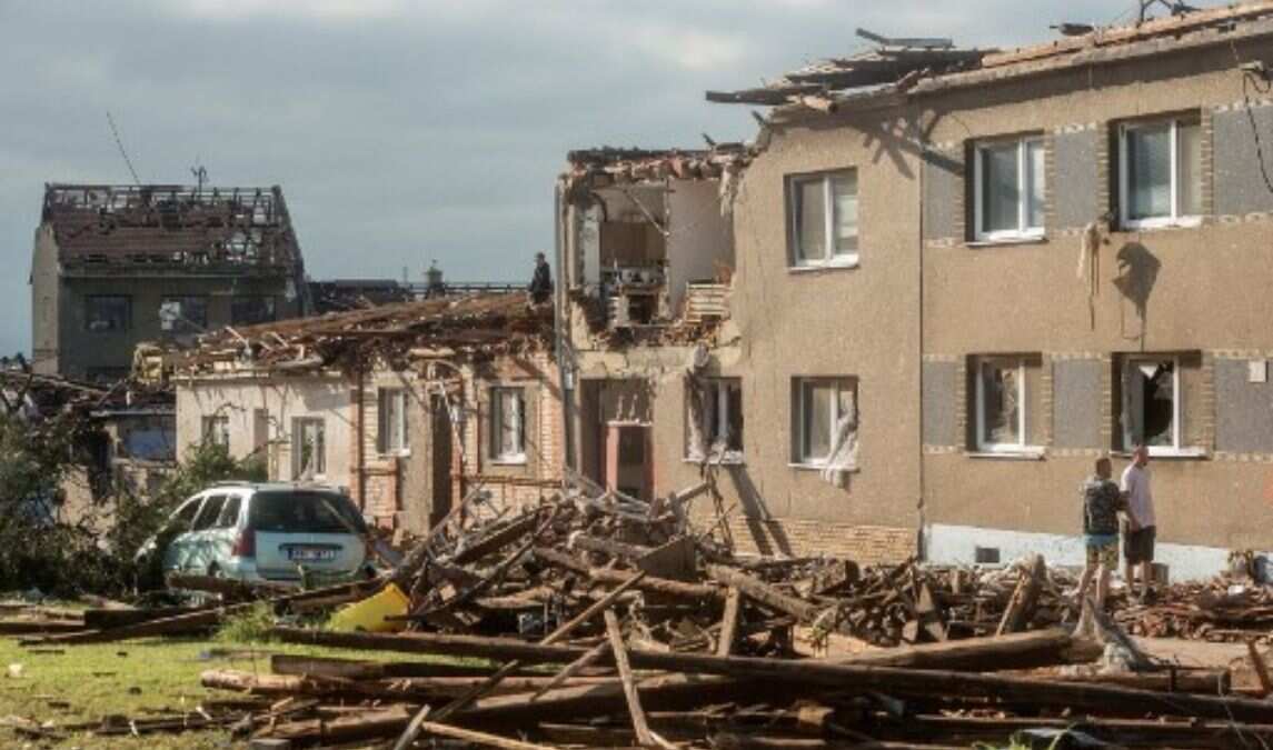Hail the size of tennis balls