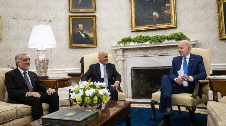 Biden calls on Afghans to 'decide their future' as withdrawal nears end