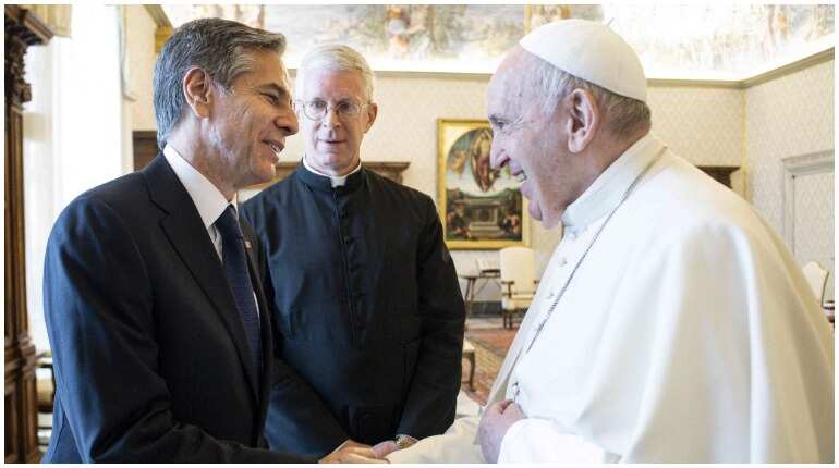 Blinken meets Pope, speculations on discussion over US bishops' vote Blinken meets Pope, speculations on discussion over US bishops' vote