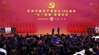 Chinese Communist Party awards medals in run-up to anniversary