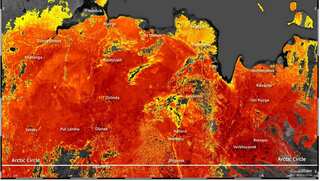Ground temperatures hit 118 degrees in the Arctic circle