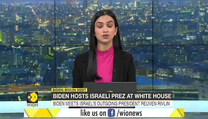 US President Joe Biden hosts Israeli President Reuven Rivlin at White House