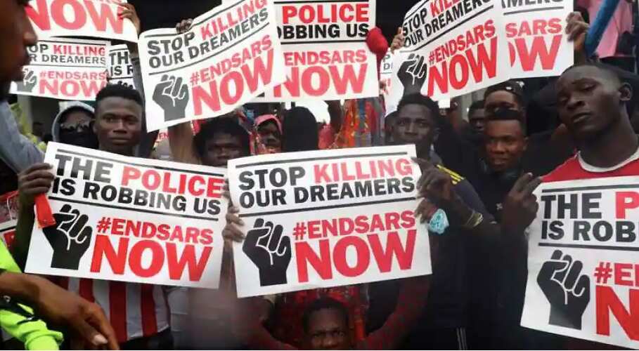 Nigerian model uses Russian beauty pageant as a platform to protest police brutality