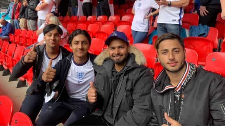 Rishabh Pant spotted enjoying Euro 2020 match between England and Germany Rishabh Pant spotted enjoying Euro 2020 match between England and Germany