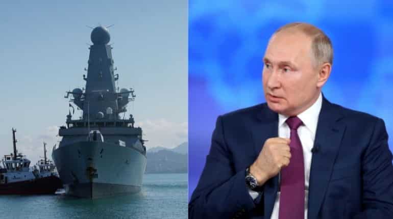 Putin accuses US of involvement in British warship row with Russia Putin accuses US of involvement in British warship row with Russia