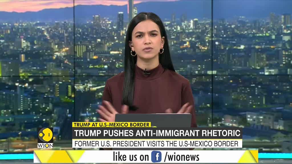 Former US President Trump visits the US-Mexico border, pushes anti-immigrant rhetoric