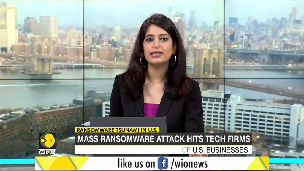 Ransomware attack hits at least 200 US companies