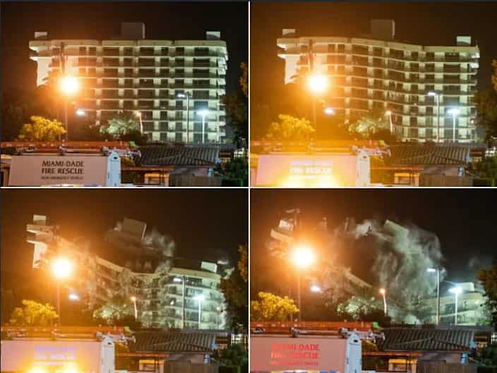 Rest of collapsed Florida apartment demolished ahead of storm, search and rescue to resume Rest of collapsed Florida apartment demolished ahead of storm, search and rescue to resume