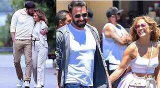 Post visit to amusement park, Jennifer Lopez and Ben Affleck go on a cute romantic stroll