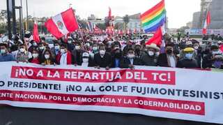 'Peru wants a president': Thousands march in Lima as election result drags