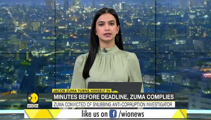 South Africa: Former President Jacob Zuma hands himself over to police