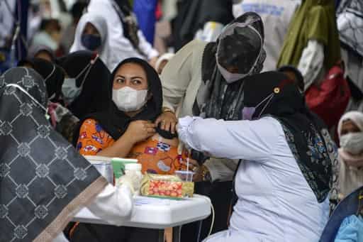 Vaccination drive in Banda Aceh