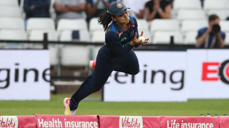 Cricket: Harleen Deol takes a stunning catch to dismiss Amy Jones - WATCH