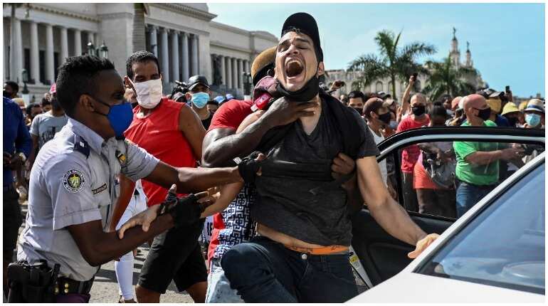 Protesters arrested
