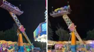 Watch: Amusement ride goes out of control at a US carnival