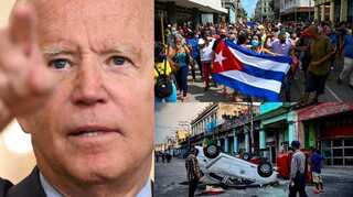 Cuban President blames US sanctions for anti-government protests