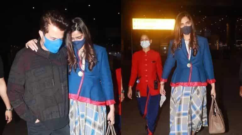 Sonam Kapoor gets teary-eyed on meeting father Anil Kapoor as she returns to Mumbai Sonam Kapoor gets teary-eyed on meeting father Anil Kapoor as she returns to Mumbai