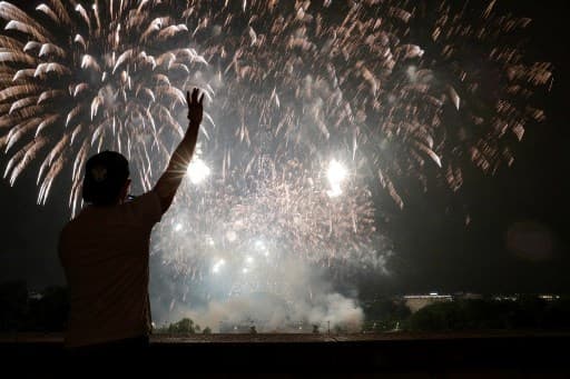 People celebrate