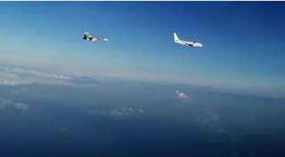 Russian fighter jets escort US Naval aircraft over Black Sea