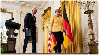 Acknowledging disagreements, Biden and Merkel signal warmer US-German ties
