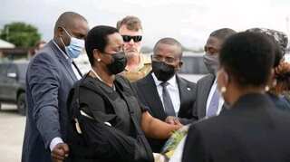 Martine Moise, widow of assassinated president, returns to Haiti