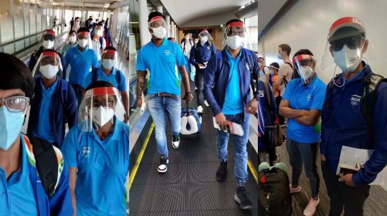 Olympics: First batch of Indian contingent arrives in Tokyo