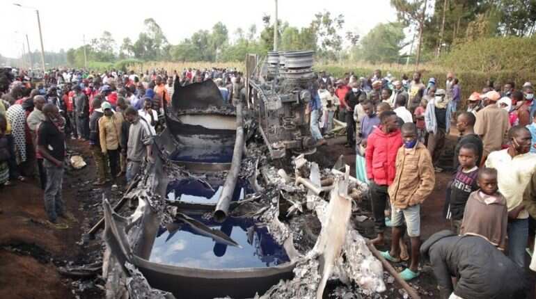 13 dead in 'fireball' as petrol tanker explodes in Kenya