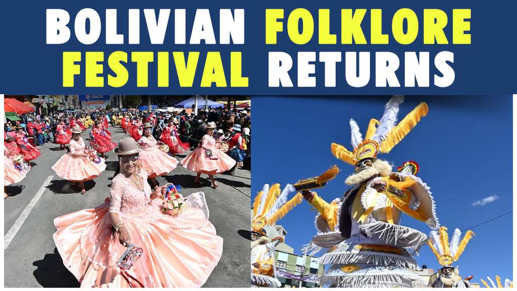 Face masks and folklore in Bolivia as dance parade returns after COVID-19 cancellation