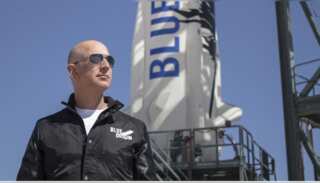 Jeff Bezos completes pilot space flight aboard Blue Origin's New Shepard