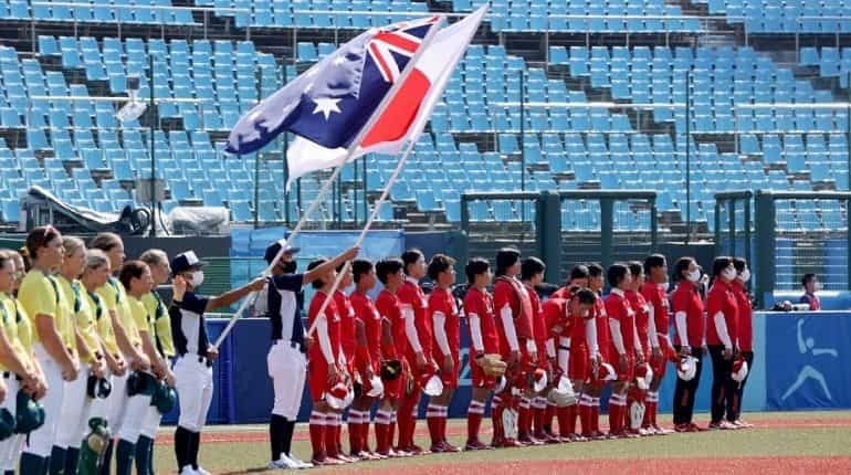 Tokyo Olympics sports start with a softball game, Japan routs Australia 8-1