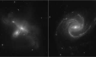 NASA's Hubble Space Telescope captures images of two unusual galaxies