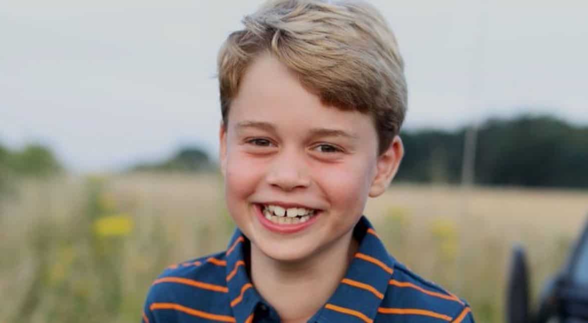 Britain's Prince George marks eighth birthday with a grin