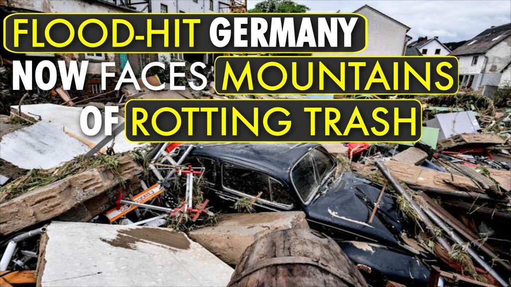 Mountains of rotting rubbish next problem for flood-hit areas of Germany