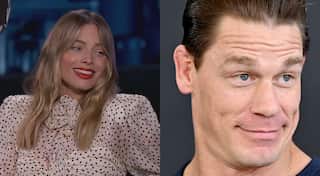 Margot Robbie slept with John Cena’s cardboard cutout for two years, his reaction to that is epic