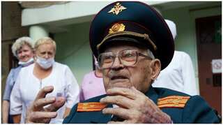 Reborn aged 102: Russian WW2 veteran beats Covid after month in hospital