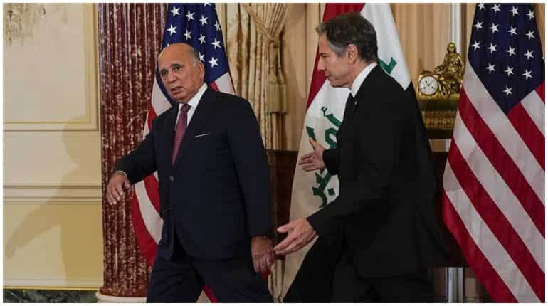 Blinken meets Iraq foreign minister in Washington Blinken meets Iraq foreign minister in Washington