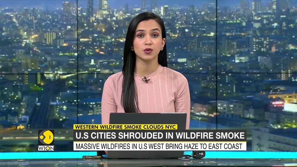 Smoke from western wildfires brings hazy skies to New York City