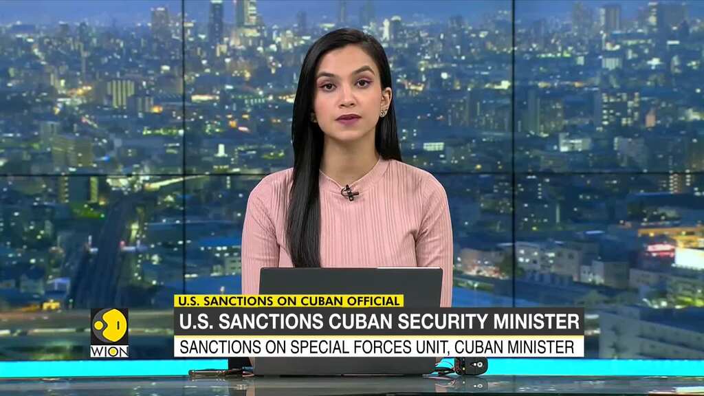 US sanctions Cuban defence minister and interior ministry unit over protest crackdown