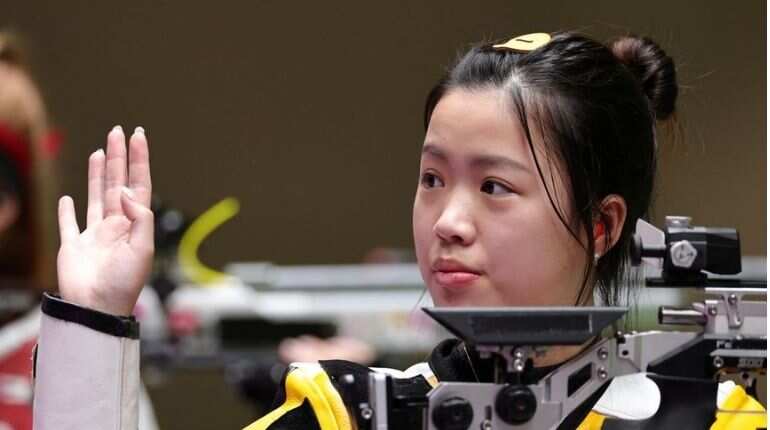 China's Yang Qian wins first gold medal of Tokyo Olympics 2020 in women's 10m air rifle event