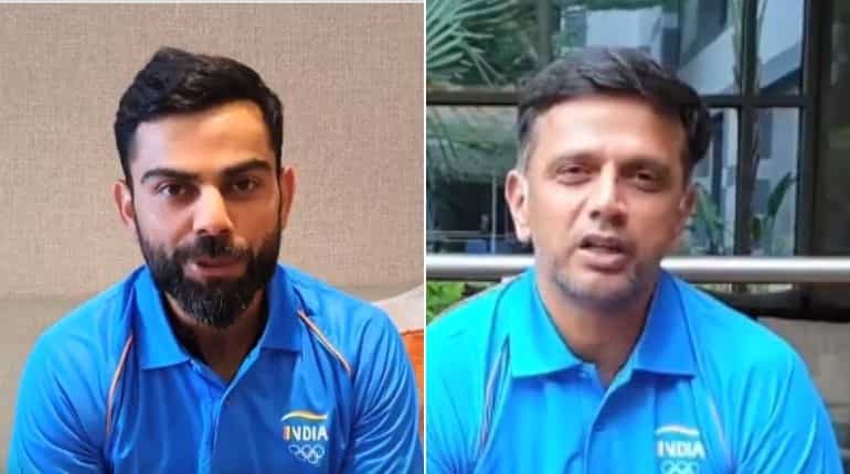Virat Kohli and Rahul Dravid's special message for Indian contingent at Tokyo Olympics 2020 - Watch Virat Kohli and Rahul Dravid's special message for Indian contingent at Tokyo Olympics 2020 - Watch