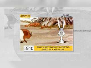 July 27 in history: Bugs Bunny makes his official debut in A Wild Hare and more