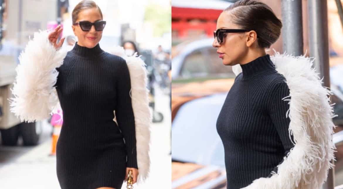 Lady Gaga’s—literally!—an angel in black