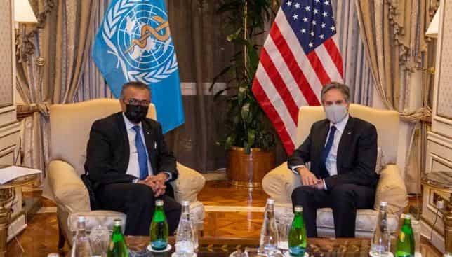US Secretary of State Antony Blinken meets with WHO chief, supports probe into Covid origins 