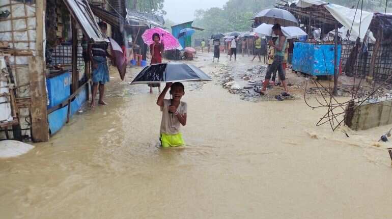 Landslides in Bangladesh kill six Rohingyas, forces thousands to flee