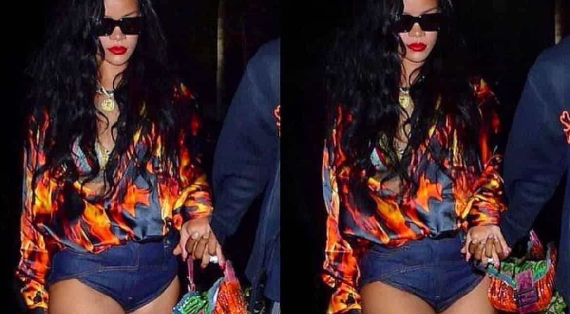 Rihanna’s dangerously short shorts is the new trend in tinsel town Rihanna’s dangerously short shorts is the new trend in tinsel town