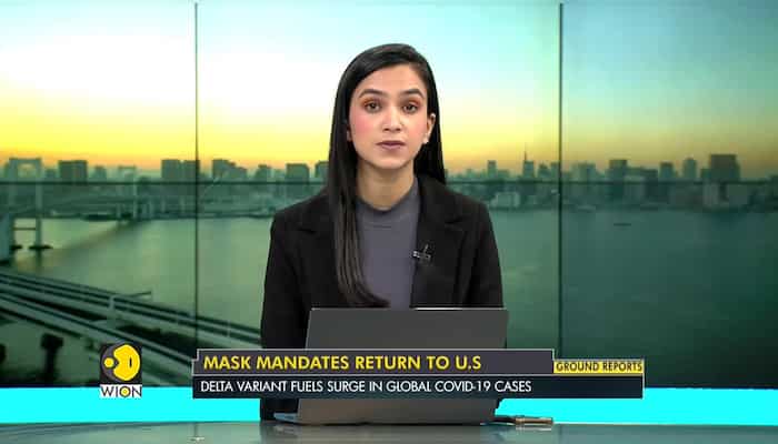 US Prez Joe Biden wears mask while returning to White House