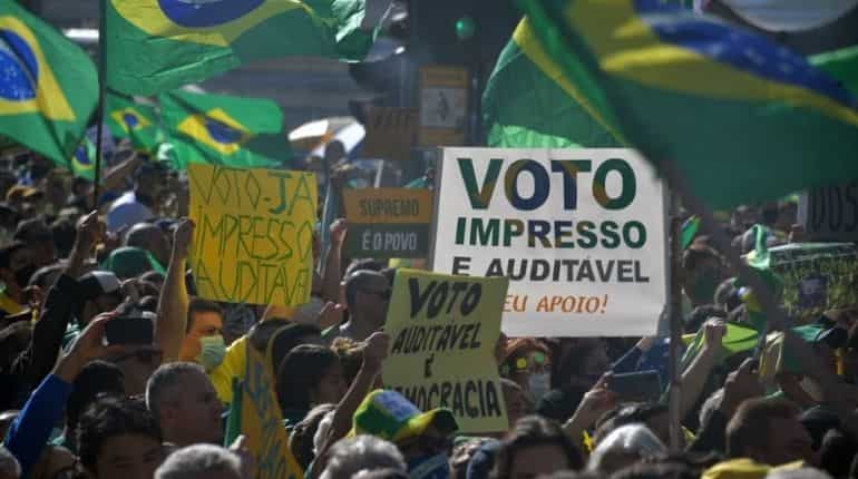Thousands take part in pro-Bolsonaro demonstrations in Brazil Thousands take part in pro-Bolsonaro demonstrations in Brazil