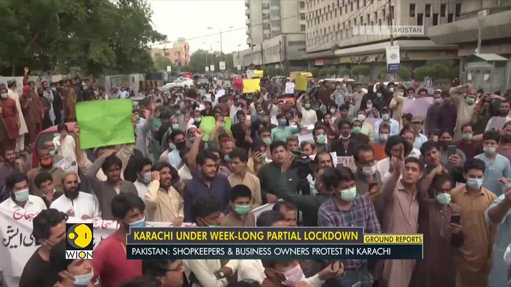 Hotel owners, shopkeepers in Pakistan's Karachi protest against partial lockdown