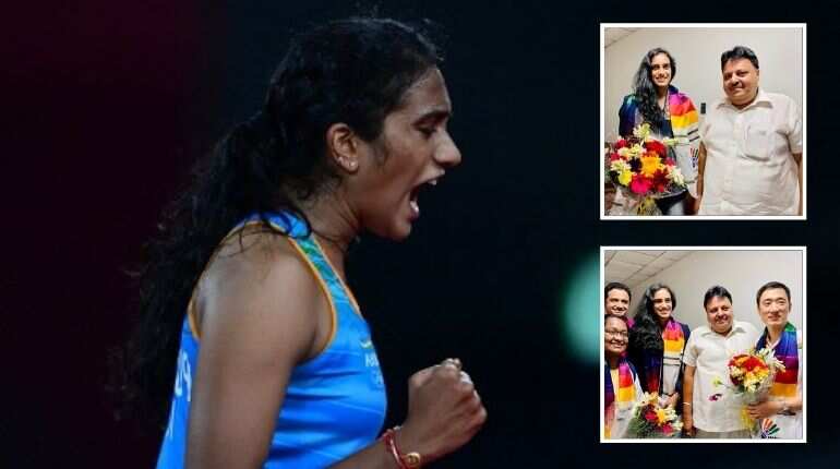 'Happy and excited': Olympic medallist PV Sindhu receives warm welcome in India - Watch 'Happy and excited': Olympic medallist PV Sindhu receives warm welcome in India - Watch