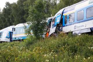 Three killed, more than 50 hurt as two trains collide in Czech Republic